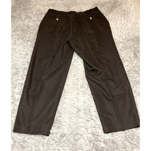 Cubavera Mens Dress Pants 36X30 Pleated Front Formal Straight Fit Black Trousers - Picture 2 of 11